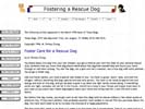 Foster care for a rescue dog